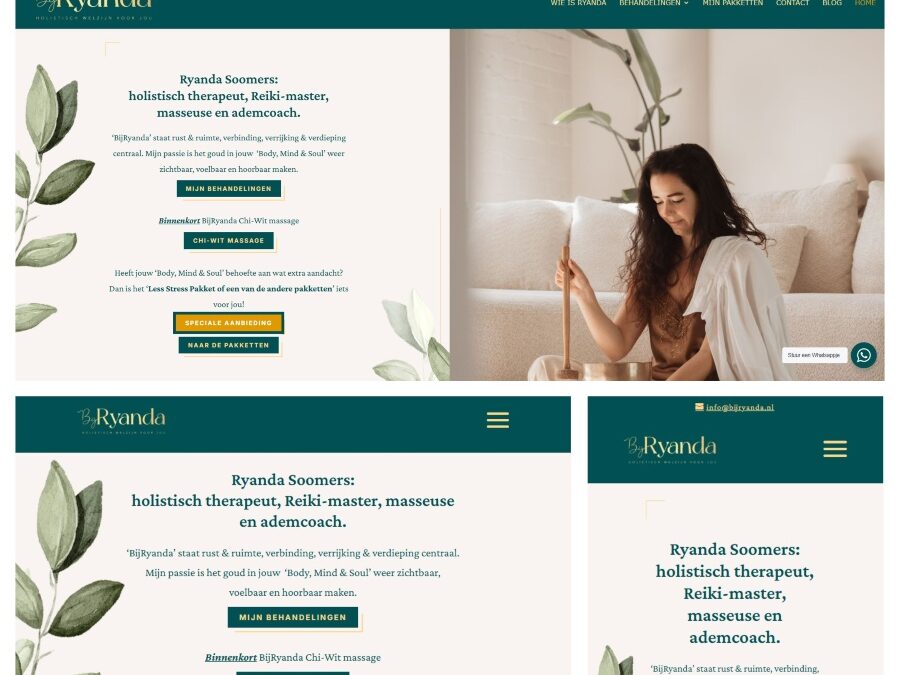 Nieuwe website voor BijRyanda van Ryanda Soomers